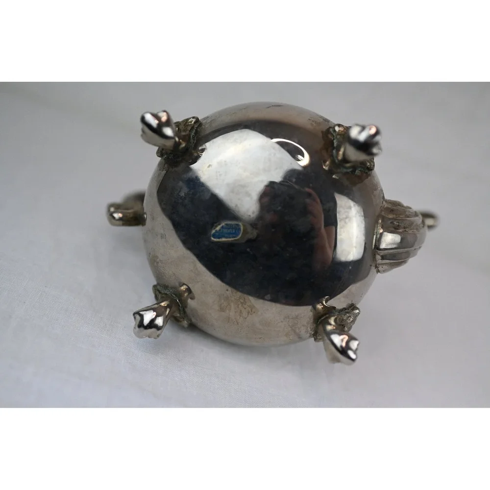 Vintage International Silver Company Tea Pot Silver Plated Footed 10x10